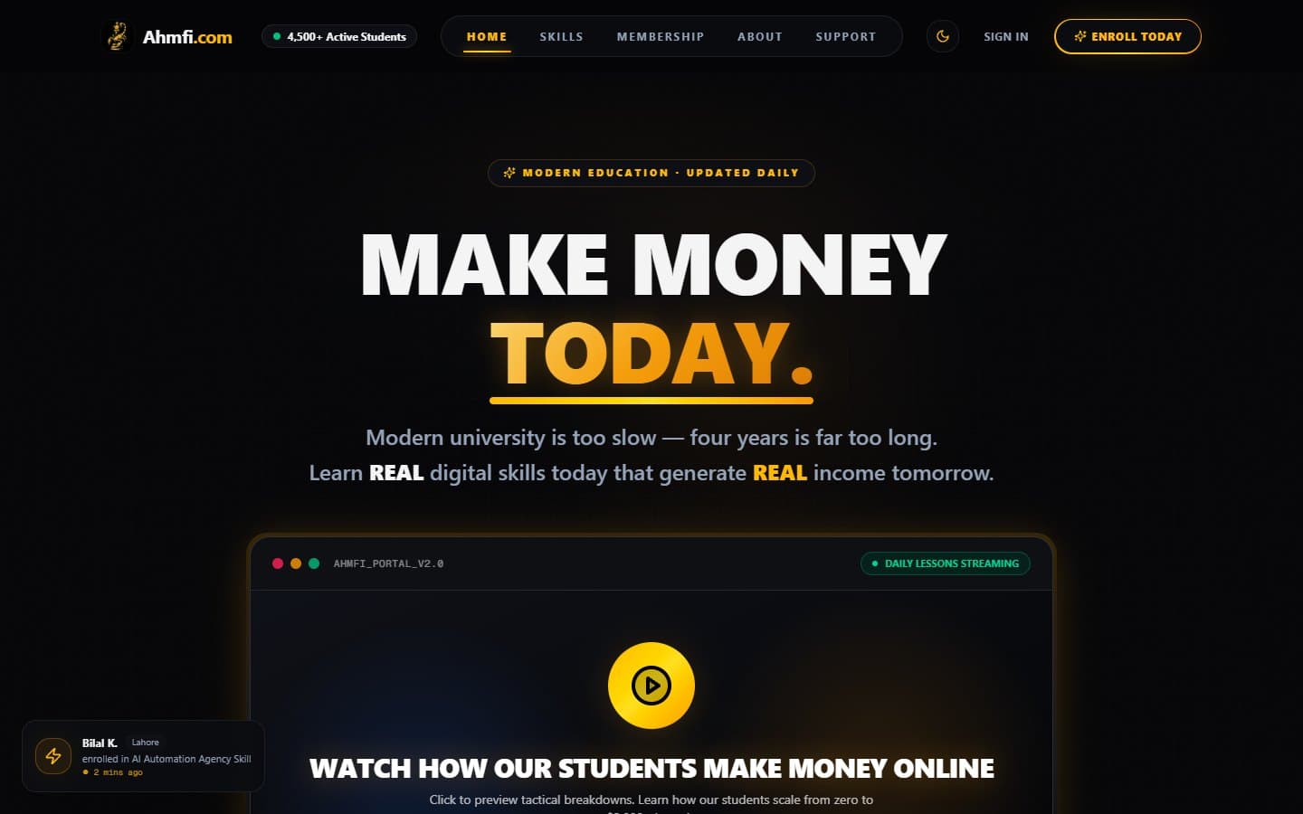 Ahmfi homepage