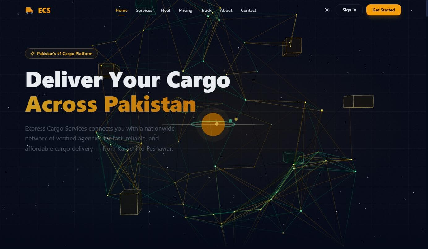 Express Cargo V2 homepage