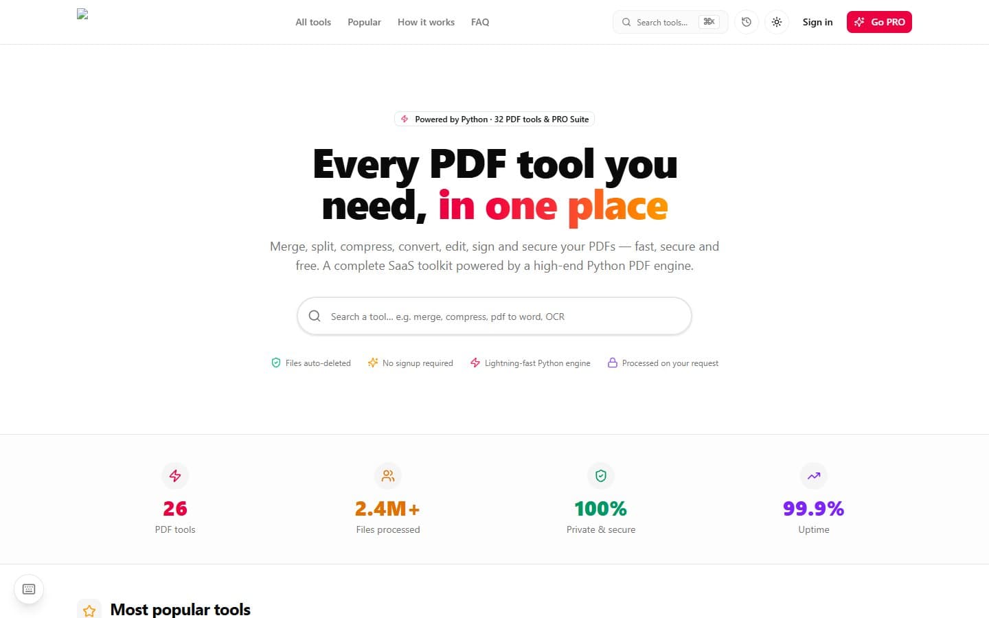 PDFCraft homepage